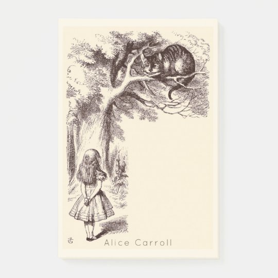 Vintage Alice in Wonderland | Cheshire Cat Grin Post-it Notes