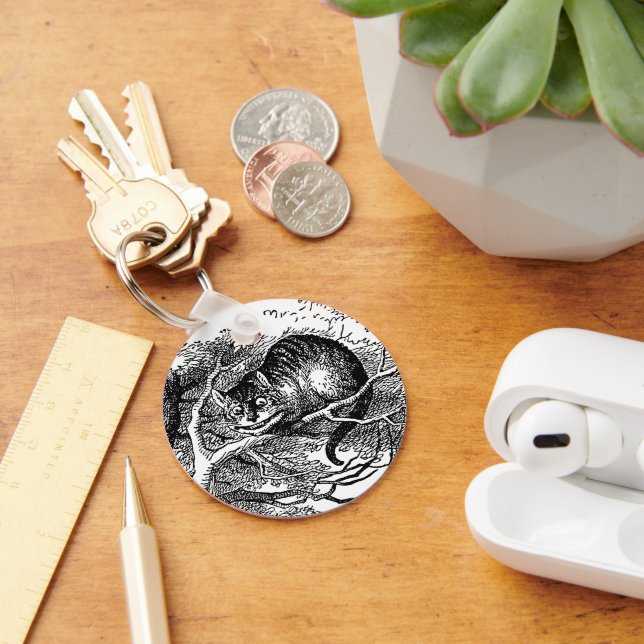 Vintage Alice in Wonderland, Cheshire Cat Keychain (Desk)