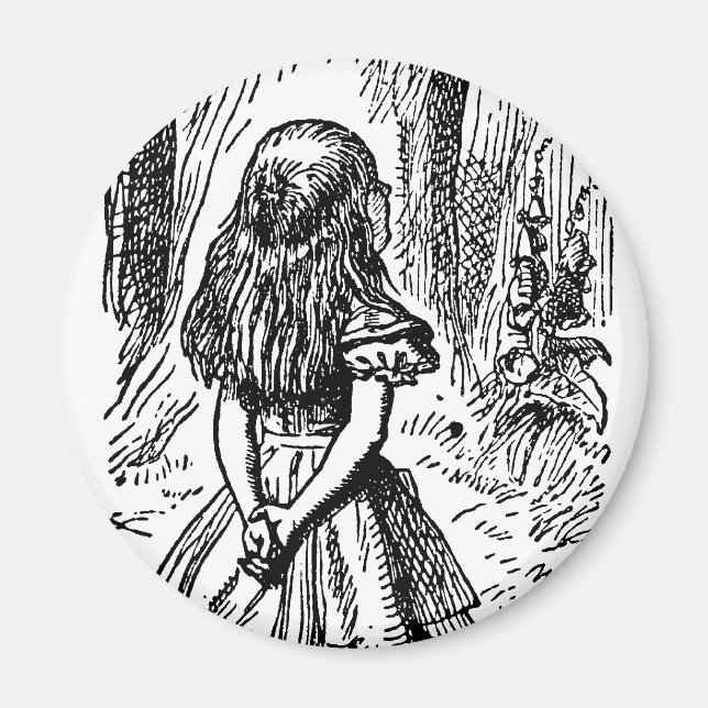 Vintage Alice in Wonderland, Cheshire Cat Magnet (Front)