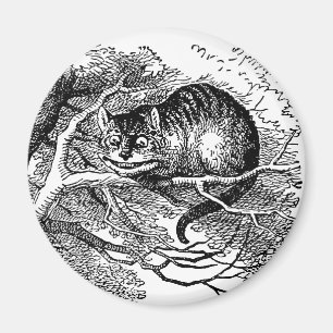 Vintage Alice in Wonderland, Cheshire Cat Magnet
