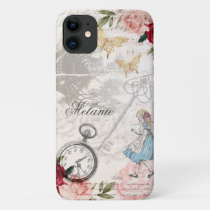 Vintage Alice In Wonderland Collage Decoupage Case