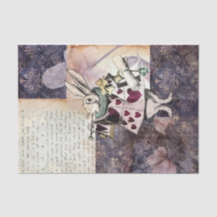 Vintage Alice in Wonderland Decoupage  Tissue Paper