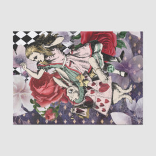 Vintage Alice in Wonderland Decoupage Tissue Paper