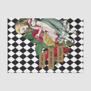 Vintage Alice in Wonderland Decoupage Tissue Paper