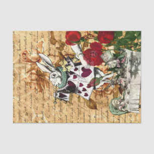 Vintage Alice in Wonderland Decoupage  Tissue Paper