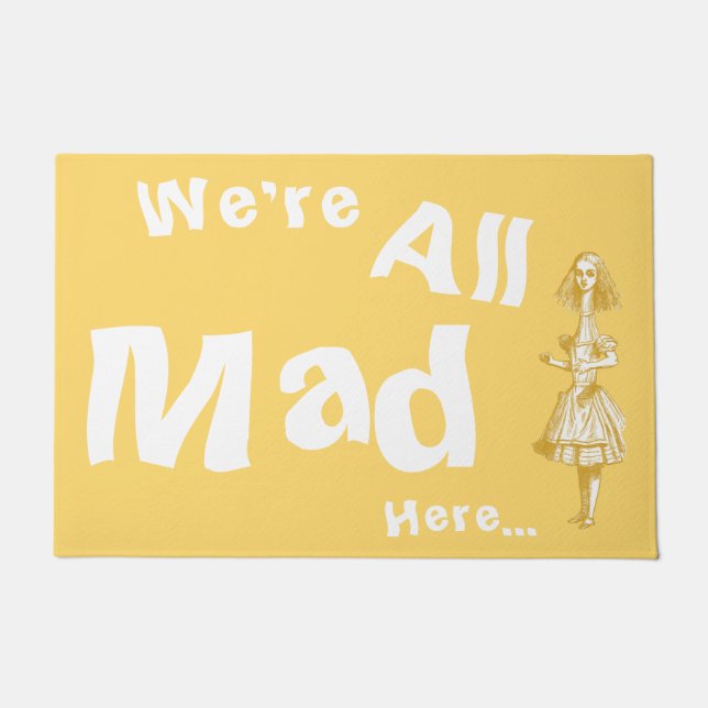 Vintage Alice in Wonderland Doormat (Front)