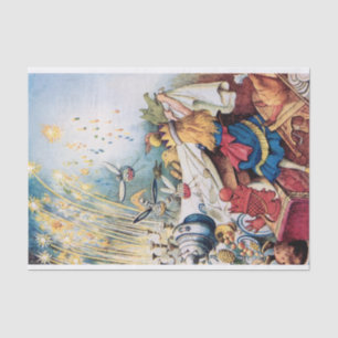 Vintage Alice in Wonderland Firework Decoupage Tissue Paper