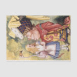 Vintage Alice in Wonderland Flamingo Decoupage Tissue Paper<br><div class="desc">Vintage Alice in Wonderland Illustration featuring Alice with flamingo. Ideal for your decoupaging projects</div>