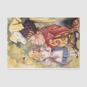Vintage Alice in Wonderland Flamingo Decoupage Tissue Paper