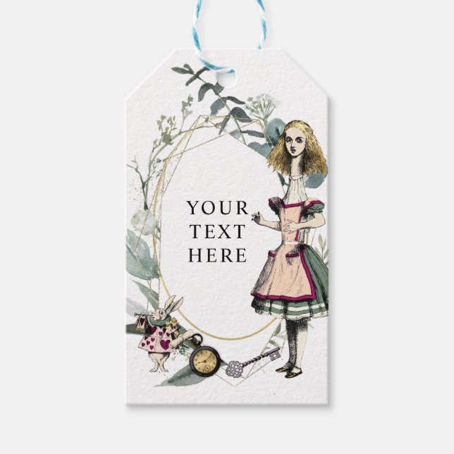 Vintage Alice in Wonderland  Gift Tags (Front)