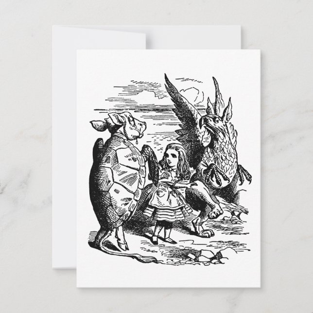 Vintage Alice in Wonderland, Gryphon, Mock Turtle (Front)