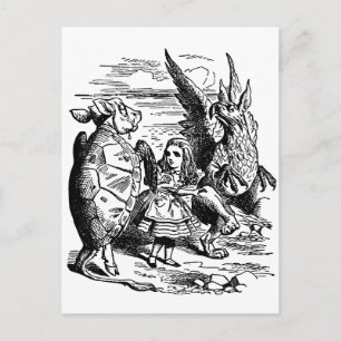 Vintage Alice in Wonderland, Gryphon, Mock Turtle Postcard