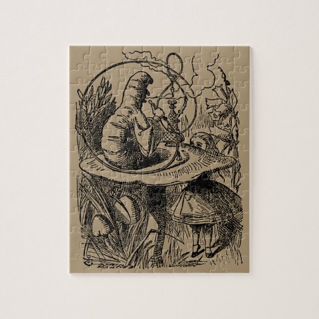 Vintage Alice in Wonderland Hookah Caterpillar Jigsaw Puzzle (Vertical)