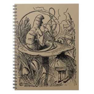 Vintage Alice in Wonderland Hookah Caterpillar Notebook