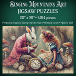 Vintage Alice in Wonderland Illustration Fantasy Jigsaw Puzzle<br><div class="desc">Take an artful journey through Wonderland with this challenging puzzle starring Alice and the White Rabbit. The vintage illustration creates a whimsical, storybook-inspired design. Beautifully detailed and colourful, it appeals to kids and girls who love creative puzzles. A fun, magical challenge for puzzle lovers of all ages. A sweet escape...</div>