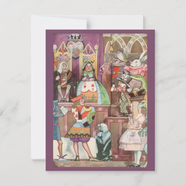 Vintage Alice in Wonderland Invitation (Front)