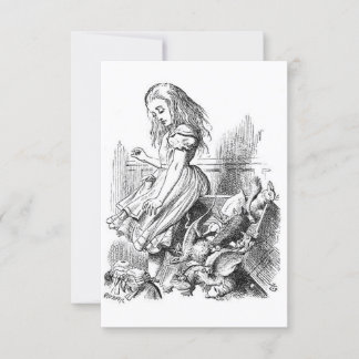 Vintage Alice in Wonderland Invitation
