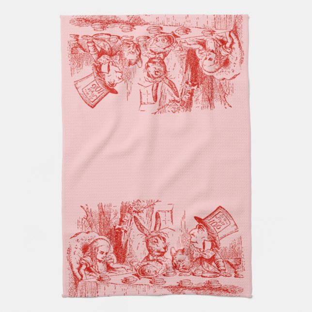 Vintage Alice in Wonderland Kitchen Towel (Vertical)