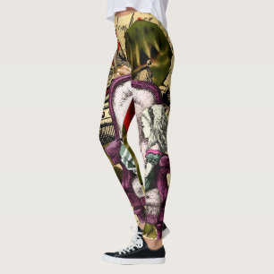 Vintage Alice in Wonderland  Leggings