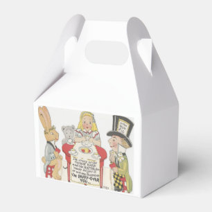 Vintage Alice In Wonderland Mad Tea Party Favor Box