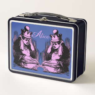 Vintage Alice in Wonderland Metal Lunch Box