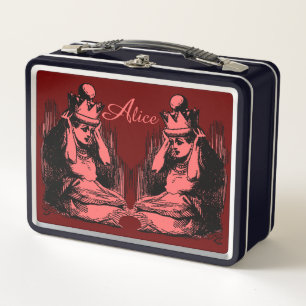Vintage Alice in Wonderland  Metal Lunch Box