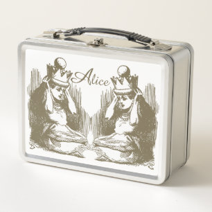 Vintage Alice in Wonderland  Metal Lunch Box