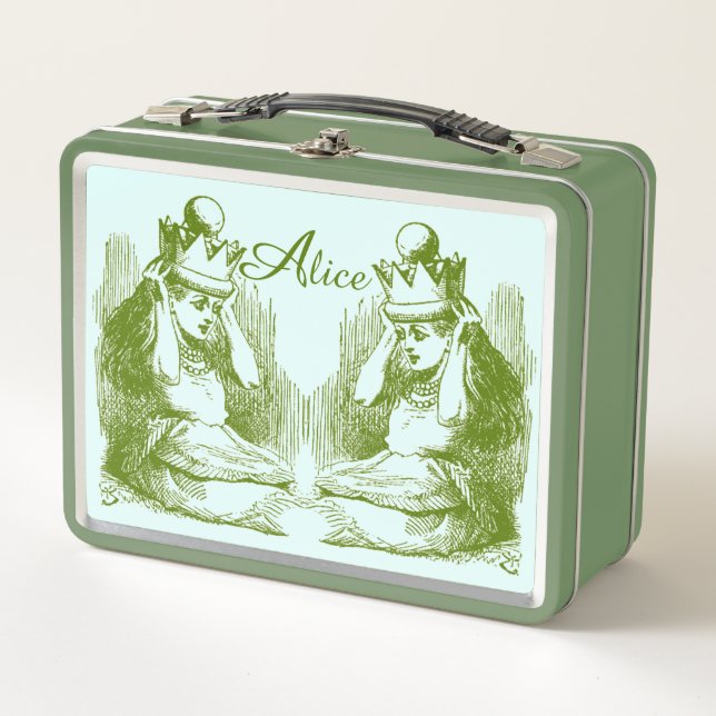 Vintage Alice in Wonderland  Metal Lunch Box (Front)