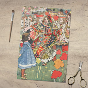 Vintage Alice in Wonderland Off With Her Head Tissue Paper