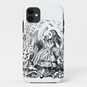 Vintage Alice in Wonderland Pack of cards iPhone 11 Case