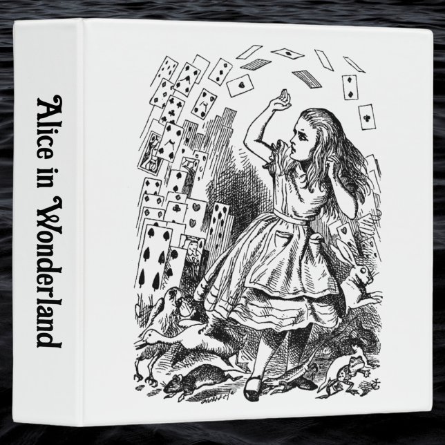 Vintage Alice in Wonderland, Playing Cards Flying Binder (Creator Uploaded)
