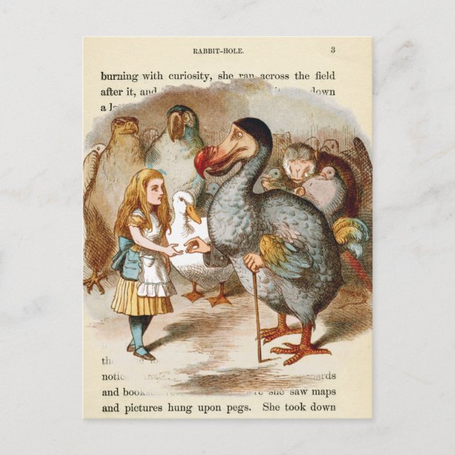 Vintage Alice in Wonderland  Postcard (Front)