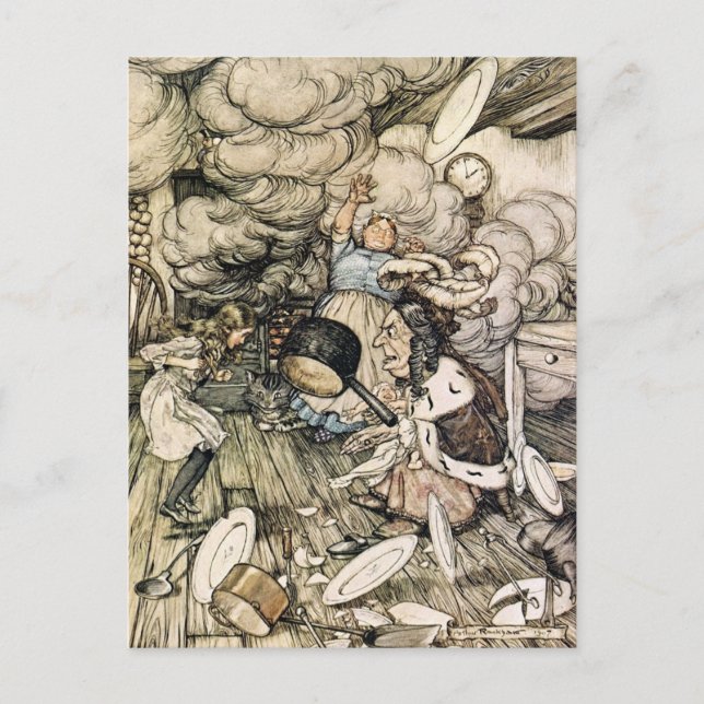 Vintage Alice in Wonderland  Postcard (Front)