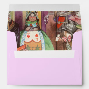 Vintage Alice in Wonderland, Queen of Hearts Envelope