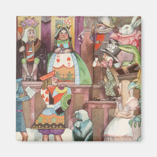 Vintage Alice in Wonderland, Queen of Hearts Magnet