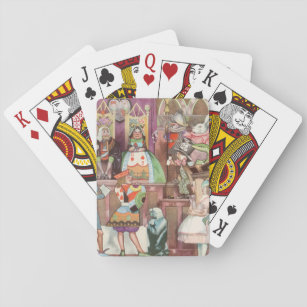 Vintage Alice in Wonderland, Queen of Hearts Playing Cards