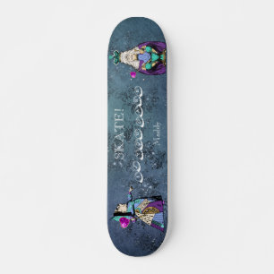Vintage Alice in Wonderland Queen of Hearts Skateboard