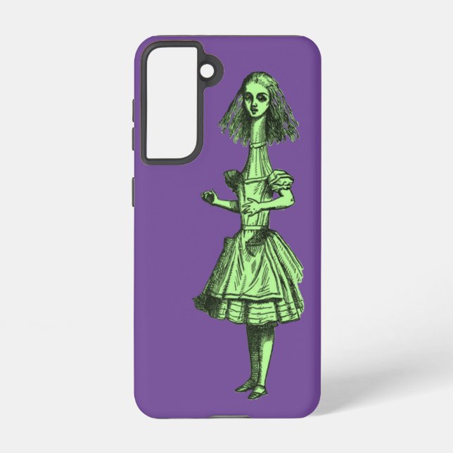 Vintage Alice in Wonderland Samsung Galaxy S21 Case (Back)
