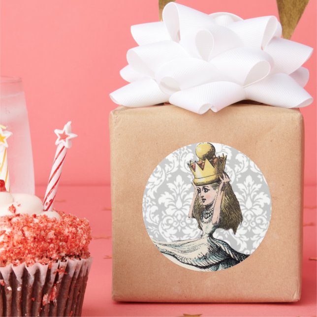Vintage Alice In Wonderland STICKER (Party)
