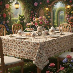 Vintage Alice in Wonderland Tablecloth