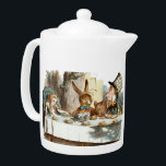 Vintage Alice in Wonderland Tea Party<br><div class="desc">This is a digitally enhanced print of a vintage Victorian era 1890 John Tenniel illustration of the tea party with Alice,  mouse,  rabbit,  and the Mad Hatter from Alice In Wonderland.</div>