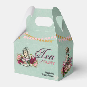 Vintage Alice in Wonderland Tea Party Custom Party Favor Box