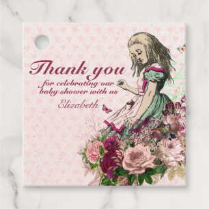 Vintage Alice in Wonderland Tea Party Custom Party Favour Tags