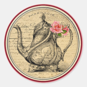 Vintage Alice in Wonderland Tea Party Stickers