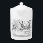 Vintage Alice in Wonderland Tea Party Theme Teapot<br><div class="desc">This design is included in the Alice in Wonderland Tea Party Collection. Vintage Alice in Wonderland Themes are featured in this Tea Party Teapot. For more themed products; please see Our other items. Each theme has a range of stylish items with a distinct look.</div>