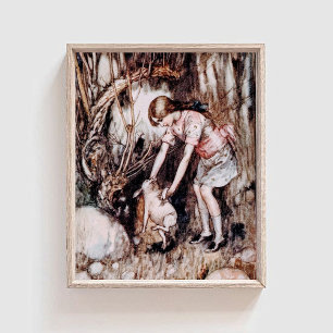 Vintage Alice in Wonderland The Baby Pig Poster