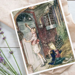 Vintage Alice in Wonderland The Frog Footman Postcard