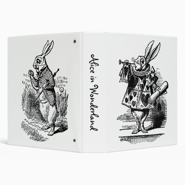 Vintage Alice in Wonderland , the White Rabbit Binder (Background)