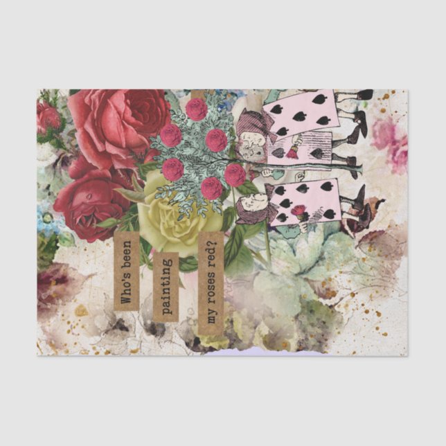 Vintage Alice in Wonderland  Tissue Paper (Front)