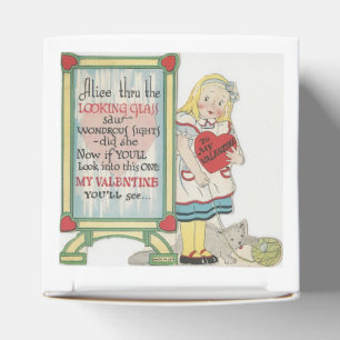 Vintage Alice In Wonderland Valentine Favor Box